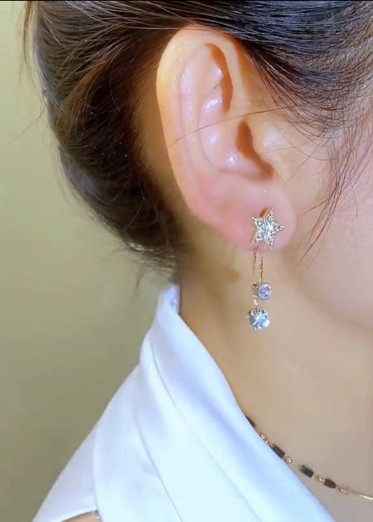 Star Hang Earrings
